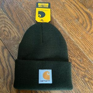 Infant/toddler carhartt hunter green winter beanie hat